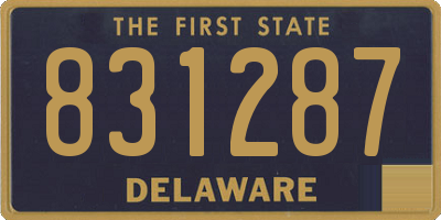DE license plate 831287