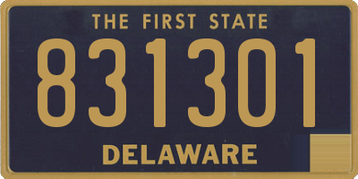 DE license plate 831301