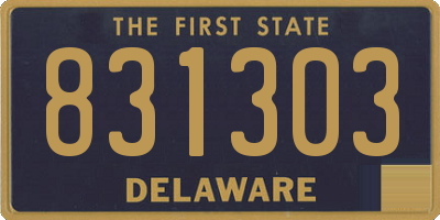DE license plate 831303