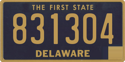 DE license plate 831304