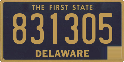 DE license plate 831305