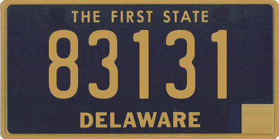 DE license plate 83131