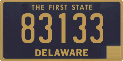 DE license plate 83133