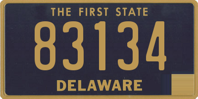 DE license plate 83134