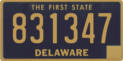DE license plate 831347