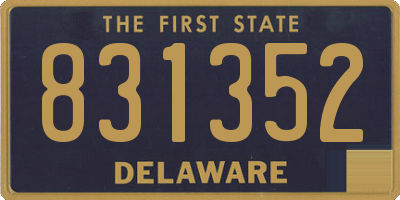 DE license plate 831352