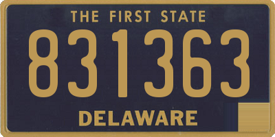 DE license plate 831363