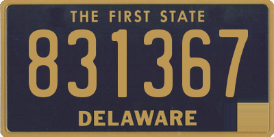 DE license plate 831367