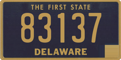 DE license plate 83137