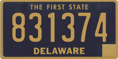 DE license plate 831374