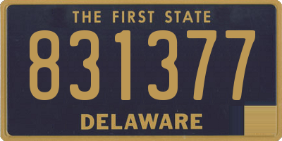 DE license plate 831377