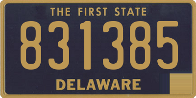 DE license plate 831385