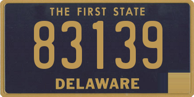 DE license plate 83139