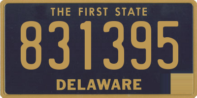 DE license plate 831395