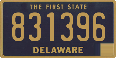 DE license plate 831396