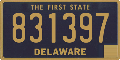 DE license plate 831397