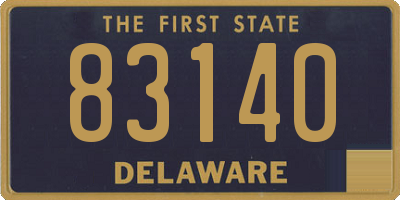 DE license plate 83140