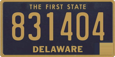 DE license plate 831404