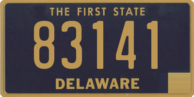 DE license plate 83141