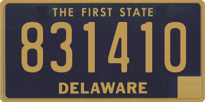 DE license plate 831410