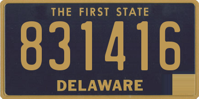 DE license plate 831416