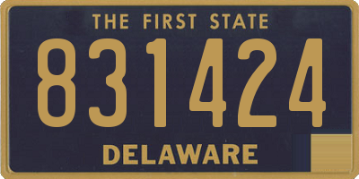 DE license plate 831424