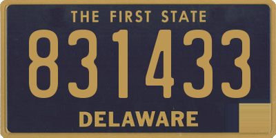 DE license plate 831433