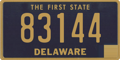 DE license plate 83144