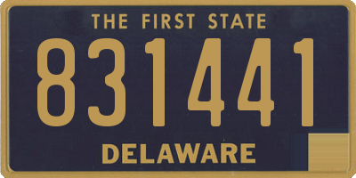 DE license plate 831441
