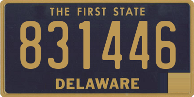 DE license plate 831446