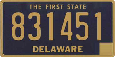 DE license plate 831451