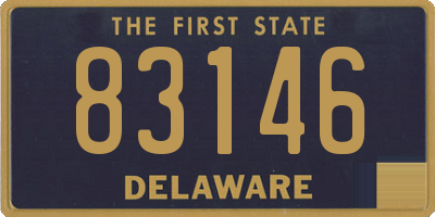 DE license plate 83146