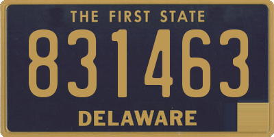 DE license plate 831463