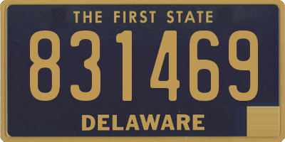 DE license plate 831469