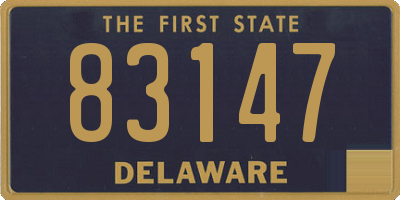 DE license plate 83147
