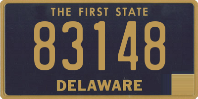 DE license plate 83148