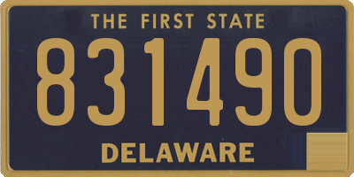 DE license plate 831490