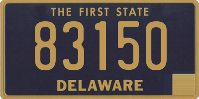 DE license plate 83150