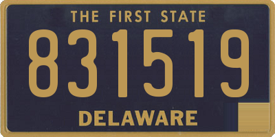 DE license plate 831519