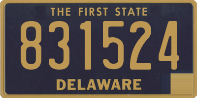 DE license plate 831524