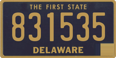 DE license plate 831535