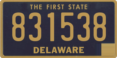 DE license plate 831538