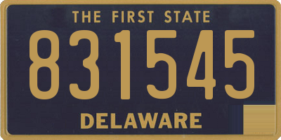 DE license plate 831545
