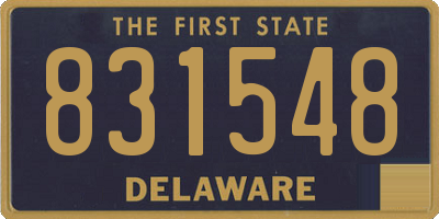 DE license plate 831548