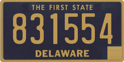 DE license plate 831554