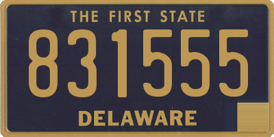 DE license plate 831555