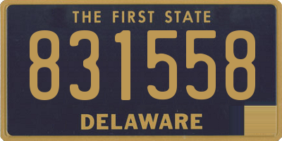 DE license plate 831558