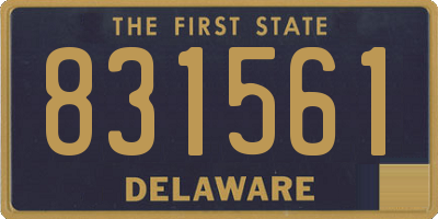 DE license plate 831561