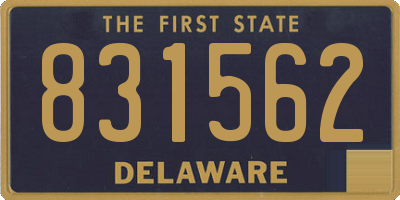 DE license plate 831562