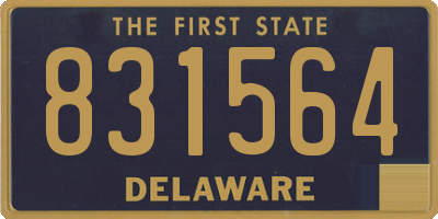 DE license plate 831564